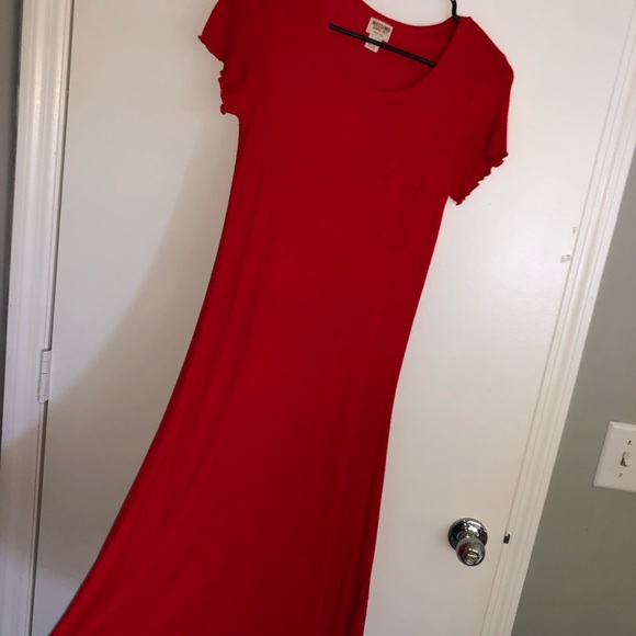Red Mossimo Frilly Dress - Picture 3 of 4